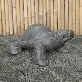 Artikelbild 2 des Artikels “Schildkröte, 62 cm L | Steinguss, handgefertigt & gefärbt “